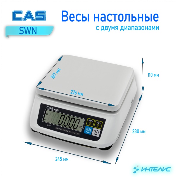 CAS SW размеры CAS SW размеры