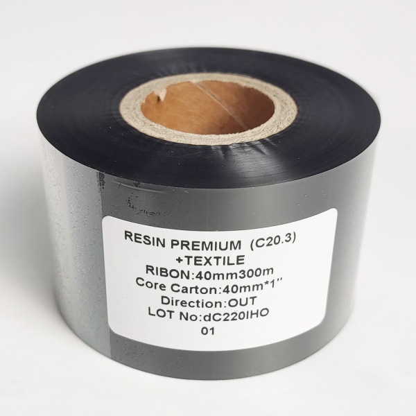 MP_3_Черный риббон C20.3 Resin Premium + Textile 40мм х 300м, 1'', OUT MP_3_Черный риббон C20.3 Resin Premium + Textile 40мм х 300м, 1'', OUT