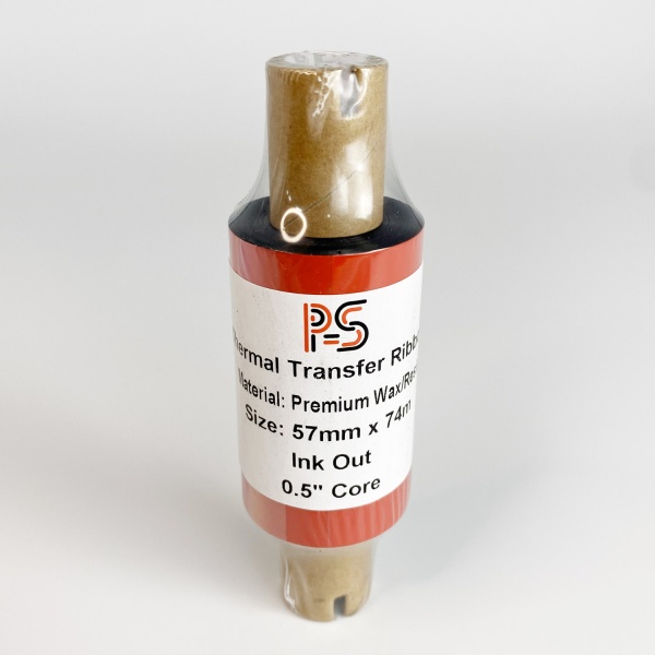 MP_5_Черный риббон PS Wax/Resin Premium 57мм х 74м (термотрансферная лента), OUT, 0.5'', ширина втулки 110мм MP_5_Черный риббон PS Wax/Resin Premium 57мм х 74м (термотрансферная лента), OUT, 0.5'', ширина втулки 110мм