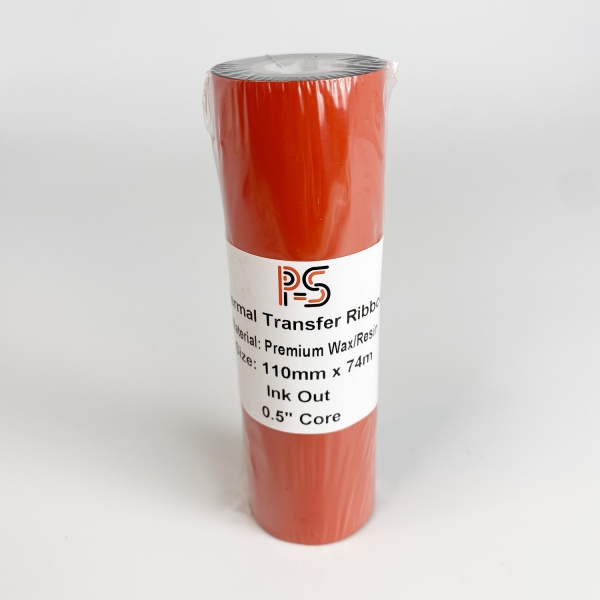 MP_6_Риббон PS Wax/Resin Premium 110мм х 74м, черный (термотрансферная лента), OUT, 0,5'' MP_6_Риббон PS Wax/Resin Premium 110мм х 74м, черный (термотрансферная лента), OUT, 0,5''