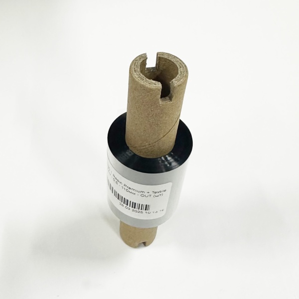 MP_4_Риббон C20.1 Resin Premium + Textile 40мм х 74м, ширина втулки 110 мм, намотка OUT, диаметр втулки 0,5'' MP_4_Риббон C20.1 Resin Premium + Textile 40мм х 74м, ширина втулки 110 мм, намотка OUT, диаметр втулки 0,5''