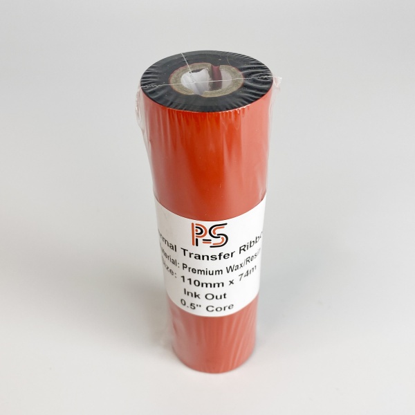 MP_2_Риббон PS Wax/Resin Premium 110мм х 74м, черный (термотрансферная лента), OUT, 0,5'' MP_2_Риббон PS Wax/Resin Premium 110мм х 74м, черный (термотрансферная лента), OUT, 0,5''