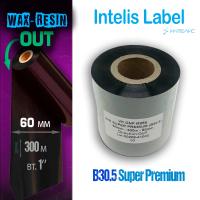 Риббон B30.5 Wax/Resin Super Premium 60мм х 300м, 1'', OUT