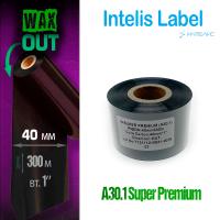 Риббон A30.1 Wax Super PREMIUM 40мм х 300м, OUT, 1"